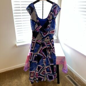 Lane Bryant sleeveless beautiful print dress 14/16